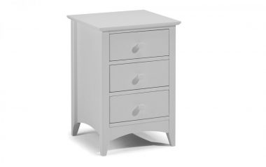 Barsa Grey 3 Drawer Bedside
