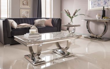 Ariana Grey Marble Coffee Table