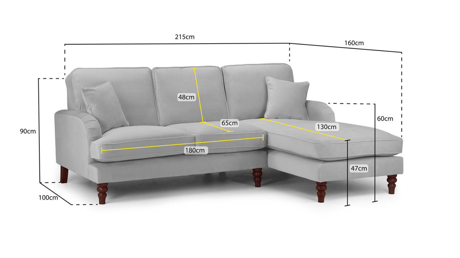 Modena Beige Right Hand Corner Sofa: Modern, Deep-Seated Comfort Furniture