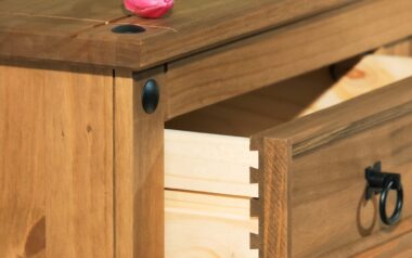 Edwardian Pine 2 drawer bedside
