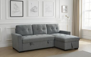 Alders Grey Corner Sofabed