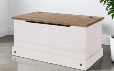 Edwardian White Storage Trunk