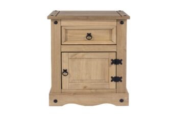 Ewardian Pine 1 Door 1 Drawer Bedside