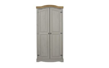 Edwardian Grey 2 Door Wardrobe