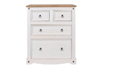Edwardian White 2+2 Chest