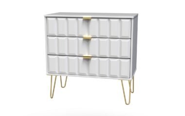 Diamond Cube 3 Drawer Chest