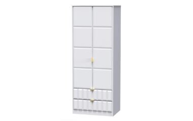 Diamond Cube 2 Door 2 Drawer Wardrobe