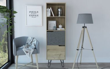 Hatman Bookcase With 2 Doors