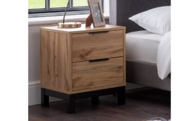 Barli Oak 2 Drawer Bedside