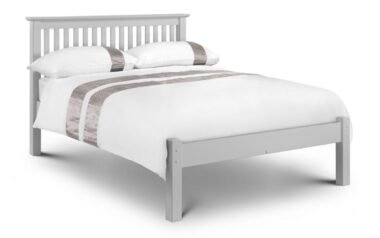 Barsa Grey 4'6 Double Low Foot End Bed