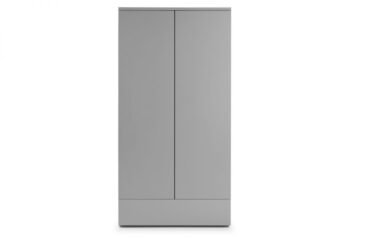 Mona Grey 2 Door 1 Drawer Wardrobe