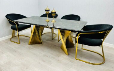 Rafaello 180cm Marble Dining Table Set