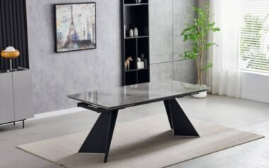 Colorado Extending 160cm - 200cm Ceramic Dining Table Set