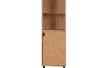 Linear 1 Door 2 Shelf Cabinet