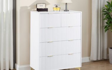 Mia White Gold 3+2 Drawer Chest
