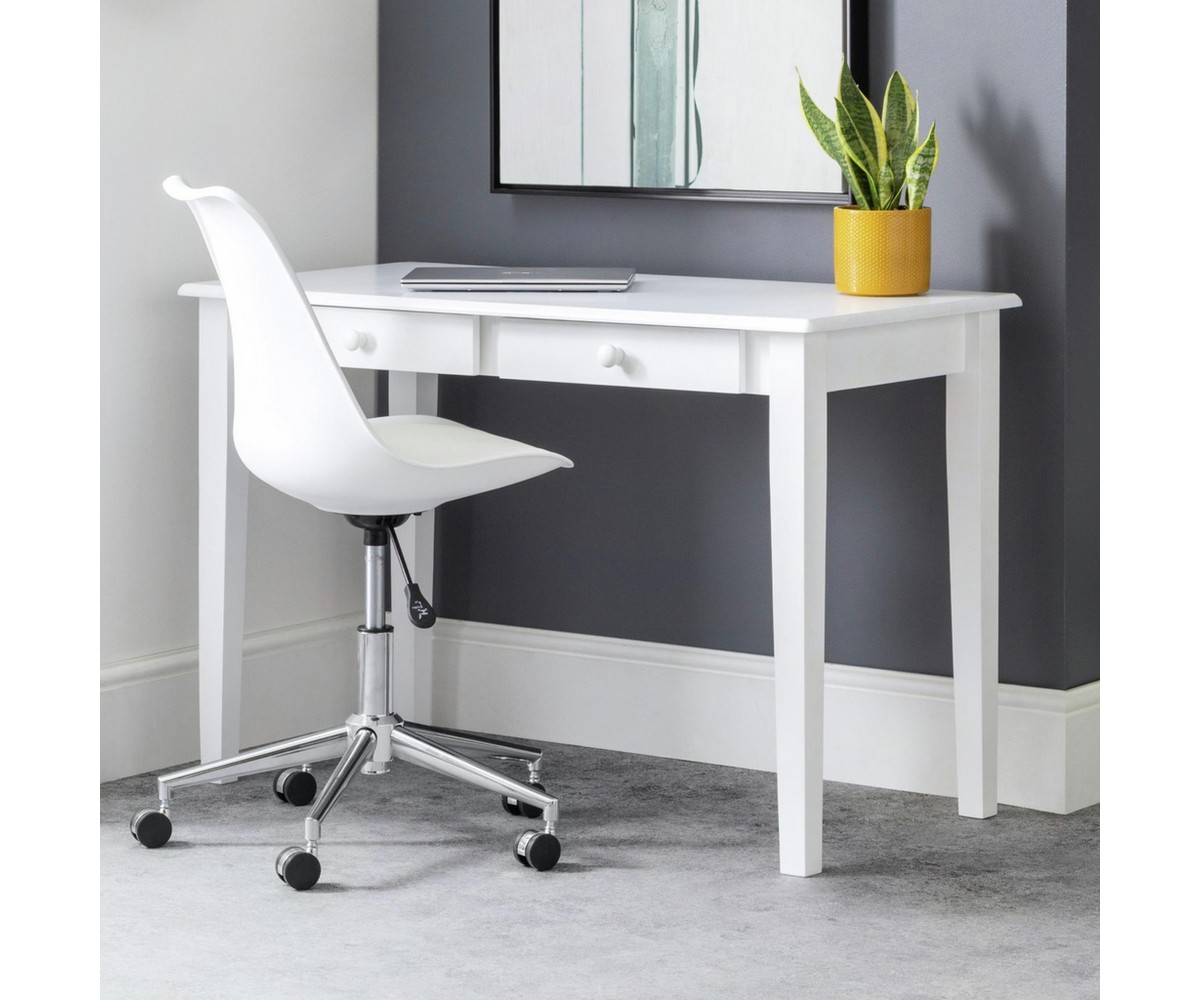 Carrington 2 Drawer Desk – White Carrington 2 Drawer Desk – White