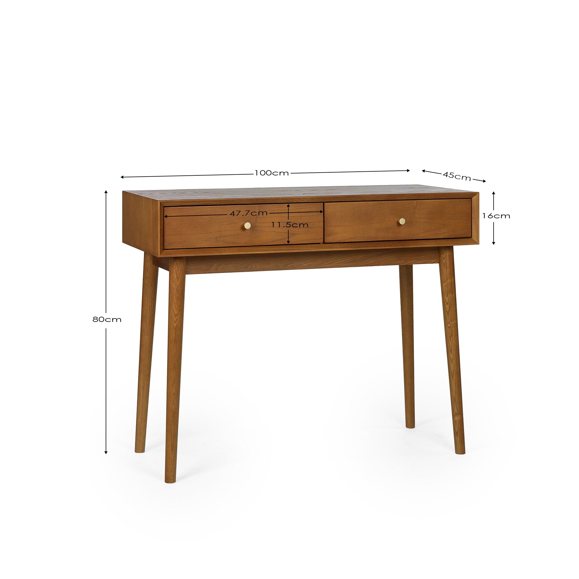 Lowry 2 Drawer Desk – Ash Lowry 2 Drawer Desk – Ash